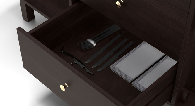 Toronto Sideboard Cum Bar Unit(Mahogany)